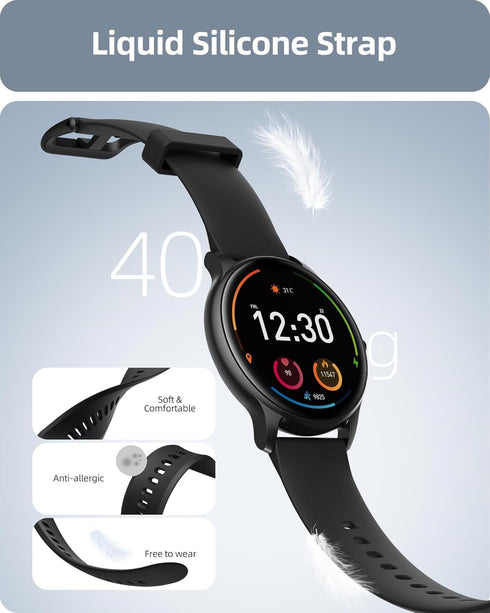 Parsonver Smart Watch for Men Women, HD Screen Fitness Tracker, IP68 Waterproof, 100+ Sport Modes