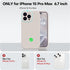 Vooii Compatible Case for iPhone 15 Pro Max, Premium Silicone with Camera Protection, Shockproof (Stone)