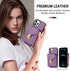 Compatible with iPhone 11 Pro 5.8 Wallet Case, Crossbody Strap Leather Zipper Credit Card Holder Clasp Stand Cell
