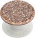 PopSockets Adhesive Phone Grip, Holder, Phone Stand, Glitter - Foil Confetti Rose Gold