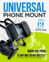 Bike & Motorcycle Phone Mount - for iPhone 14 Pro (13, 12, SE, Plus/Max), Galaxy s22 or Any Cell Phone - Universal Handlebar Holder for ATV, Bicycle & Motorbike. +100 to Safeness & Comfort