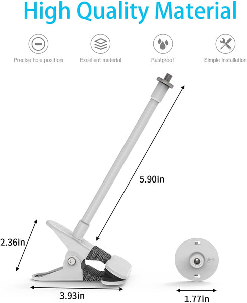 HOLACA Clip Mount for Ring Indoor Camera (2nd Gen) with 1/4 Threaded Hole Holder for Crib Nursery