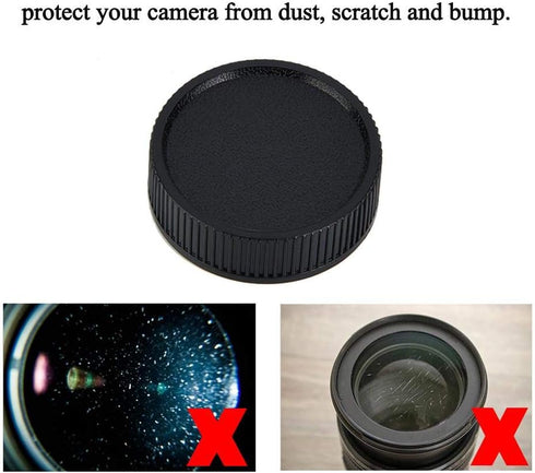 5Pcs Portable Rear Lens Cover for Leica L39 M39 and 39mm Screw Mount Camera Lenses