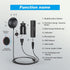 Bluetooth 5.0 Car Kit, AUX Bluetooth Adapter for Handsfree Talking and Music Streaming, Wireless Receiver with USB