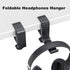Aluminum Headphone Stand Hanger Foldable with Cable Organizer Headset Holder, Non-Slip Desk Hook Space Save Universal Headphone Mount
