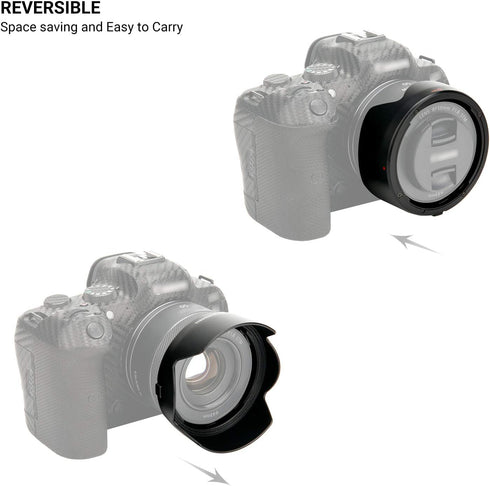 Tulip Flower Lens Hood for Canon RF 50mm f/1.8 STM on EOS R6 R5 RP R Camera, Compatible with 43mm Filters