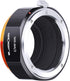 K&F Concept Lens Mount Adapter for Nikon AI F Mount Lens to Micro Four Thirds (MFT, M4/3) Camera - Matting Varnish