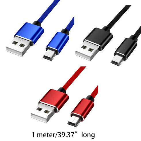 GMBYLBY 2.0 MP3 USB Cable A-Male to Mini-B Cord USB Charger Cable for Digital Camera Player Receiver USB to USB Cable