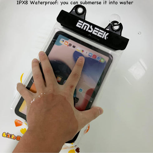 Waterproof Case for Amazon Kindle Paperwhite Oasis Fire 7, eReader Bag Holder Pouch, Orange
