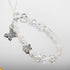 Qulkws Y2K Beaded Camera Wrist Strap Butterfly Cellphone Lanyard Strap Phone Charms Cute Pearl Digital Camera Charm