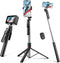 Takerers 67" Cell Phone Tripod Stand & Selfie Stick with Wireless Remote, All