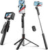 Takerers 67" Cell Phone Tripod Stand & Selfie Stick with Wireless Remote, All