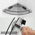 2 Pack Voldra Glass Corner Shower Caddy, Adhesive Corner Shower Shelves for Inside Shower No Drilling, Tempered Glass