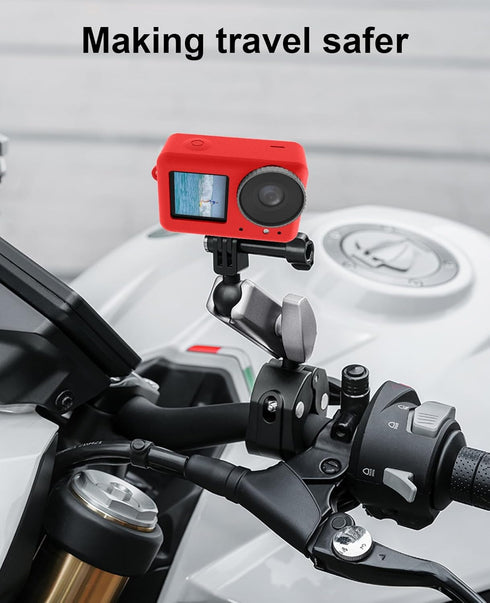 PULUZ Silicone Protective Case for DJI Osmo Action 4/3 with Lens Cap, Dust-Proof, Slim Durable Lightweight Rubber Cover