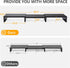 TAVR Dual Monitor Stand Riser for 2 Monitors, Adjustable Length and Angle, 3 Shelf, Black