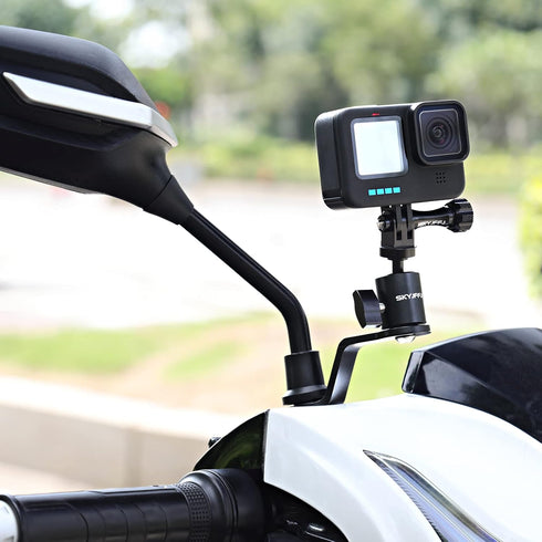 Motorcycle Sports Camera Holder for Gopro Hero 8/9/10/11/12, YI, AKASO, SJCAM, DJI Osmo Action Cameras
