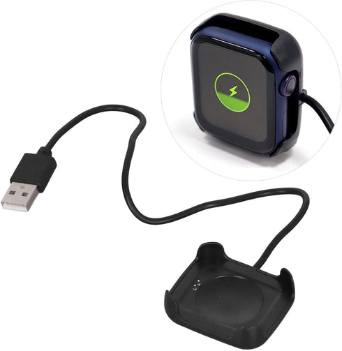 Demeras 19 22 Smartwatch Charger, Stable Charging Wire Smartwatch Charger Holder Lightweight USB Cable Portable Folding