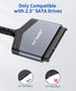 JSAUX SATA to USB C Cable, USB-C 3.1 to 2.5” SATA III Hard Drive Adapter for SSD/HDD Data Transfer