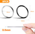 CoguZed 8 Pcs Universal Ring Magnet Sticker, Ultra-Thin Magnetic Adapter for Wireless Charger, Compatible with MagSafe