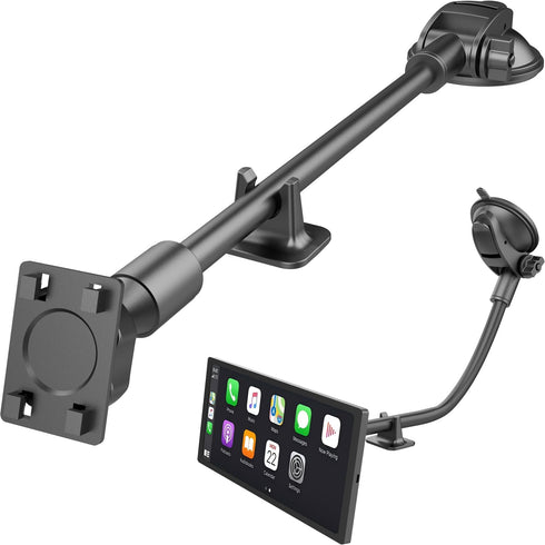 SkyTitan 300mm Long Arm Car Mount for Portable CarPlay Screens, Adjustable Angles, Within