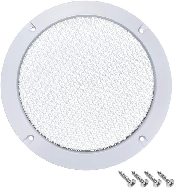 uxcell 8" Speaker Grill Mesh Decorative Circle Woofer Guard Protector Cover Accessories (White)
