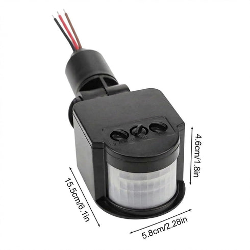 4 Packs-Outdoor 12V PIR DC Automatic Infrared PIR Motion Sensor Switch for LED Flood Light with Adjustable Sensitivity
