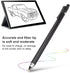 Universal Pen, Battery Pencils with High Sensitivity & Palm Rejection, Double Headed Phone Tablet Pen (Black)