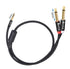 Devinal 3.5mm TRS to Dual 1/4" (6.35mm) TS Y-Cable, 1/8" to Two 6.35mm Mono Stereo Splitter Cord, 3FT