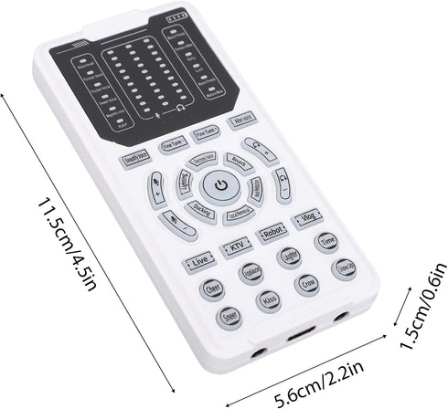 ZJchao 15 Portable Voice Changer Device Sound Effects Machine with Voice Modes Noise Reduction Sound Card for Streaming