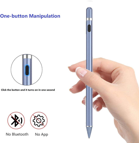 Stylus Pens for Touch Screens, MP2021 Active Digital Pencil Compatible with iPad, iPhone, Other Tablets (Haze Blue)