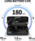 Bluetooth Headset,Wireless Bluetooth Earpiece with 500mAh Charging Case 80 Hours Talking Time,V5.1 Hands-Free Earphones with Built-in Mic for Driving/Office/Business, Compatible with IOS and Android