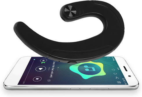 Over The Ear Open Ear Earbuds Q25, Wireless Bluetooth Headset with Microphone, Stereo Earhook, Black