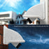 Universal Security Camera Sun Rain Cover Shield for Dome/Bullet Outdoor Camera, Protective Roof (White)