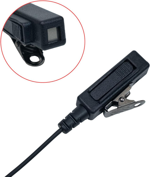 Sarcia Earpiece Headset MIC PTT 2 Pin for Motorola CP200, CP200D, CP185 Walkie Talkie with Acoustic Tube