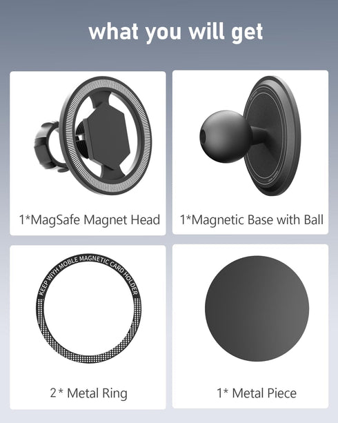 360 Magnetic Golf Cart Phone Holder, Rotation Magnetic Phone Holder for Golf Cart, Phone Caddy for Golf Cart