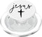 PopSockets PopGrip for MagSafe Jesus Cross Love Faith Easter Christmas Black Font White