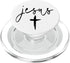 PopSockets PopGrip for MagSafe Jesus Cross Love Faith Easter Christmas Black Font White