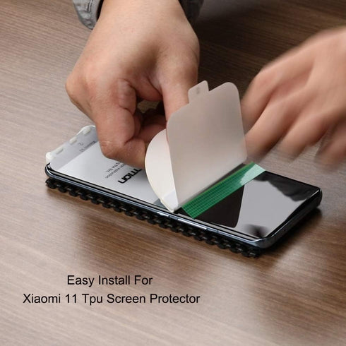 Ibywind 2 Pcs Screen Protector for Xiaomi Mi11 5G 6.81", with Camera Lens Protector and Back Film, Bubble Free