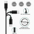USB C Charger Cable for TOZO HT2 T20 T9 T10 T12 Pro G1 NC9 Hybrid NC2 NC7 A1 A2 Mini True Bluetooth Earphones (0.5m,