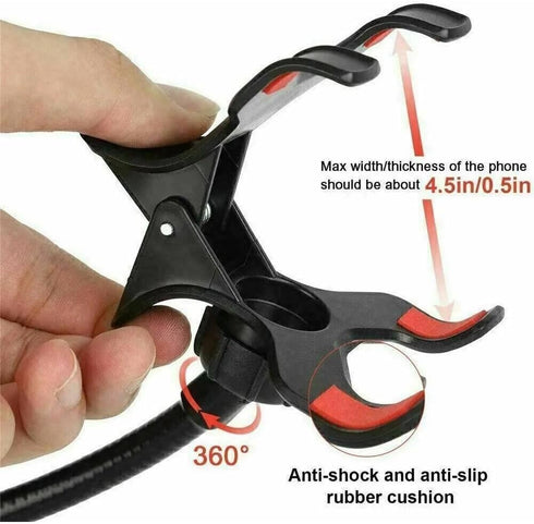 HFLWYWD Holder,360 Gooseneck Bed Phone Degree Rotating Lazy Bracket,DIY Flexible Mount Stand with Multiple
