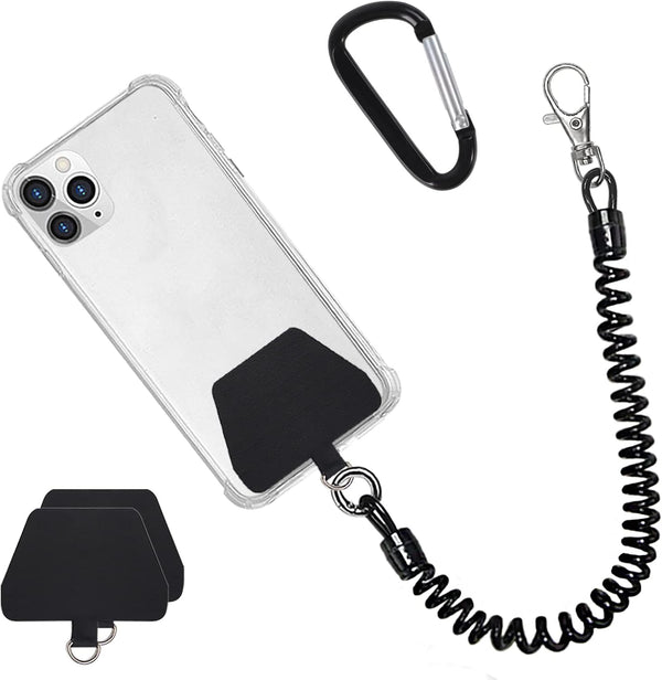 Doormoon Universal Phone Lanyard Tether with Patch, Stretchy Straps & Case Anchor for iPhone, Samsung, Pixel, Most