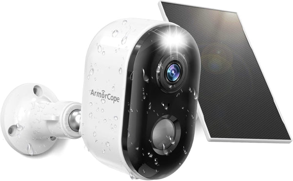 Wireless Outdoor Security Cameras, Battery Powered 2k Color Night Vision, AI Motion Detection, IP66 Weatherproof, 2-Way