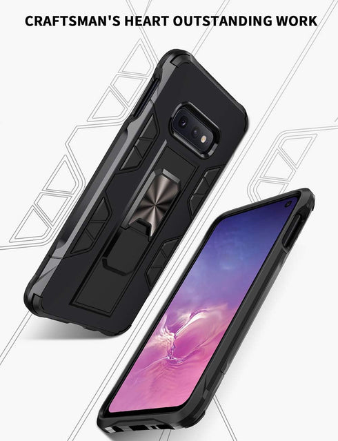 Military Grade Case for Samsung Galaxy Note 8, Built-in Kickstand, Heavy Duty Shockproof Protective Cover (Black)
