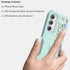 Samsung Galaxy S23 FE 5G Case: Slim TPU Bumper with Cute Floral Design + Screen & Camera Lens Protectors (Mint