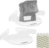 Acrylic Mini Circular Corner Shelf Mount for Security Cameras, Baby Monitors, Speakers, Plants, Easy to Install,