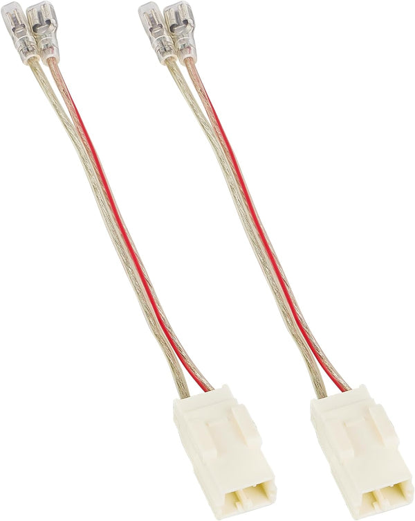 RED WOLF Door Speaker Wiring Harness Adapter 2 PCS for 2002-2019 Jeep Wrangler JK, Chrysler, Dodge Vehicles
