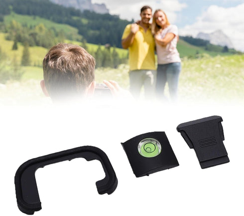 R8 Viewfinder Eyecup, Portable Eyepiece Eye Cup with Hot Shoe Cover and Level, Fit for RP Camera