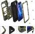 Mitywah Heavy Duty Waterproof Case for iPhone XR, Shockproof Full Body Underwater Protective Metal Case 6.1 inch,