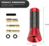 VCYOPN 1.43 Inch Car Short Antenna, Waterproof Carbon Fiber Auto Antenna Replacement Mast with Screws, Aluminum AM/FM