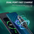 USB C Car Charger, 2 Pack PD 20W & QC 3.0 22.5W USB Fast Charger Plug, Mini Aluminum Alloy Cigarette Lighter Adapter,